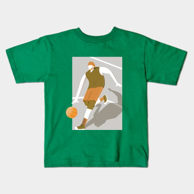 Basketball spirit v.2 Kids T-Shirt by Zakaria Azis